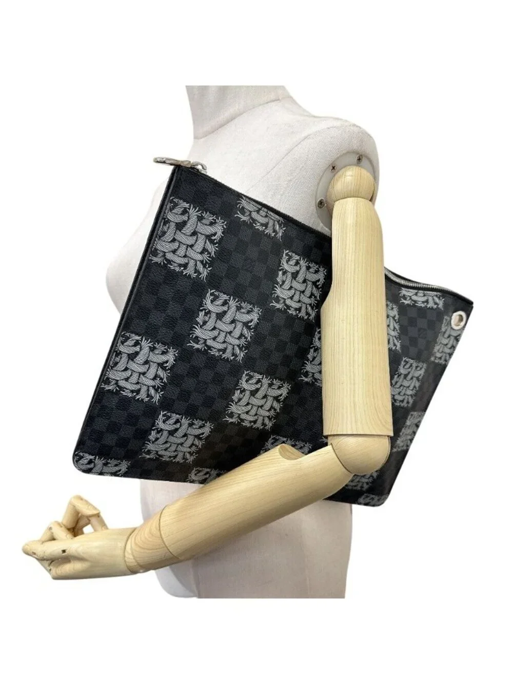 Louis Vuitton Second Christopher Nemes Pochette Jour GM Damier Graphite Clutch